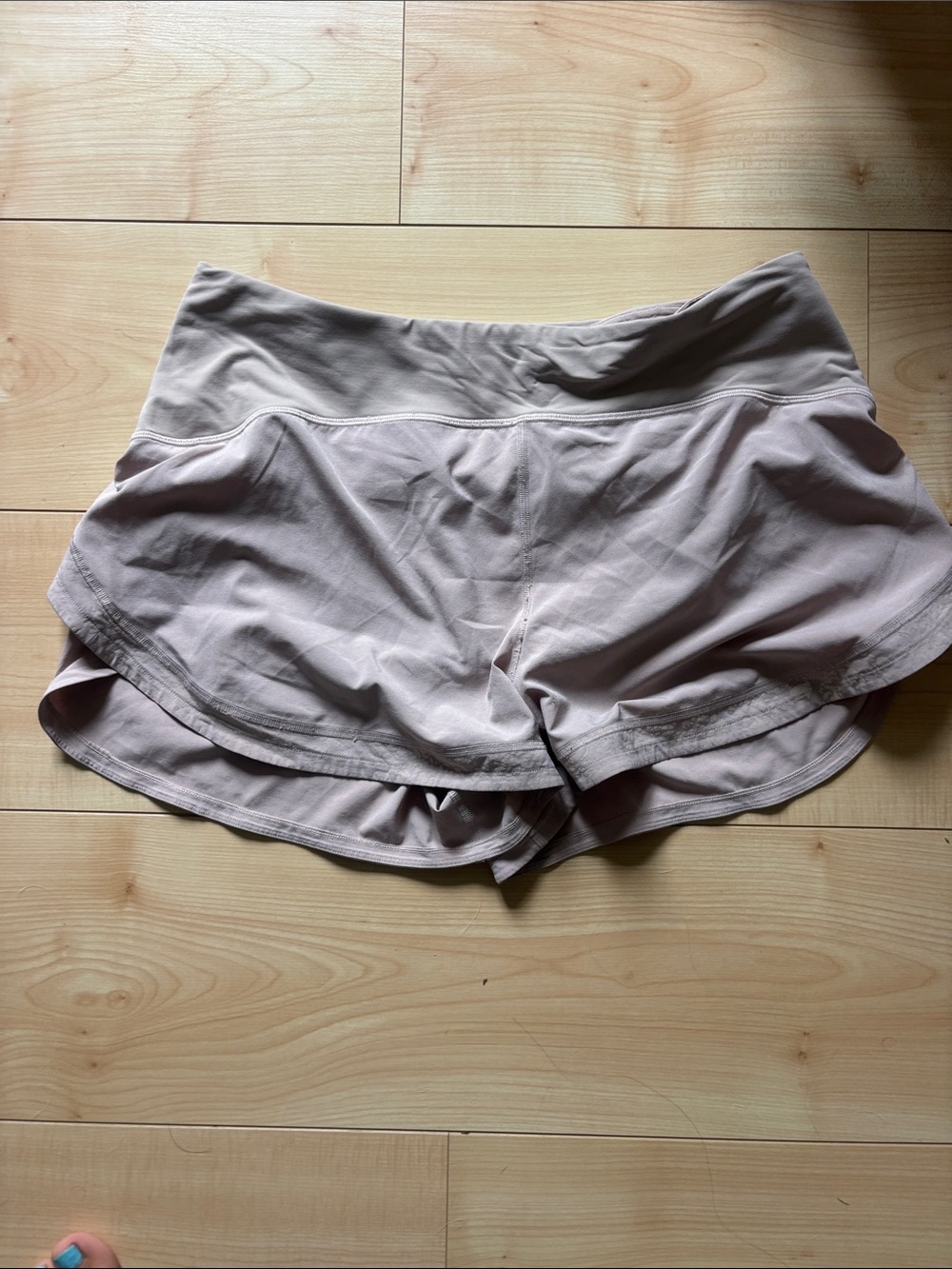 lululemon athletica Women's Light Taupe Layered Running Shorts